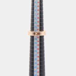 Pre Owned Bvlgari B.Zero1 18K Rose Gold Band Ring EU 52