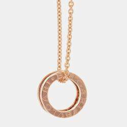 Pre Owned Bvlgari B.zero1 Design Legend 18K Pink Gold Necklace
