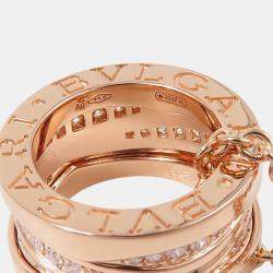Pre Owned Bvlgari B.zero1 Design Legend 18K Pink Gold Necklace