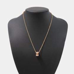 Pre Owned Bvlgari B.zero1 Design Legend 18K Pink Gold Necklace