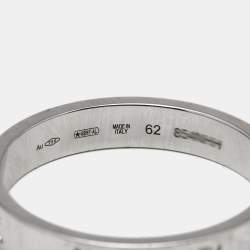 Pre Owned Bvlgari BZero1 18k White Gold Ring Size 62