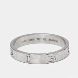 Pre Owned Bvlgari BZero1 18k White Gold Ring Size 62