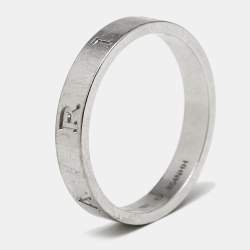 Pre Owned Bvlgari BZero1 18k White Gold Ring Size 62