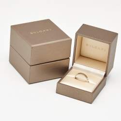 Pre Owned Bvlgari BZero1 18k White Gold Ring Size 62