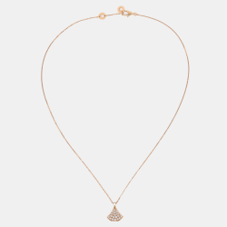Pre Owned Bvlgari Divas' Dream Diamonds 18k Yellow Gold Necklace