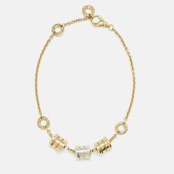 Pre Owned Bvlgari B.Zero1 18k Three Tone Gold Bracelet