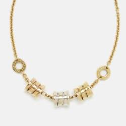 Pre Owned Bvlgari B.Zero1 18k Three Tone Gold Bracelet