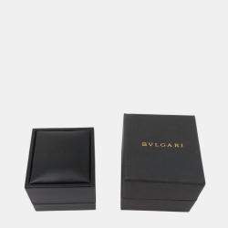 مملوكة مسبقًا خاتم بلغاري بي زيرو 1 ذهب أبيض عيار 18 حلقتين مقاس 52