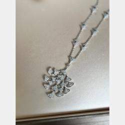 مملوكة مسبقًا Bulgari High Jewelry Fan Pendant Necklace White Gold Full Diamond