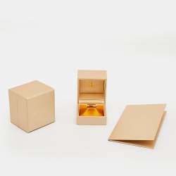 Pre Owned Bvlgari Serpenti Viper 18 Rose Gold Ring Size 53