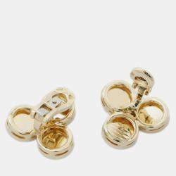 مملوكة مسبقًا Bvlgari 18K Yellow Gold Onyx Bvlgari Clip On Earrings