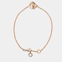 Pre Owned سوار سوربيت روماني من الجمشت والتورمالين ذهب وردي عيار 18