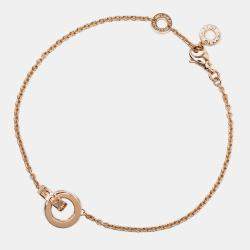 Pre Owned سوار سوربيت روماني من الجمشت والتورمالين ذهب وردي عيار 18