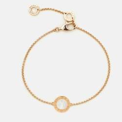 مملوكة مسبقًا Bvlgari Bvlgari Mother of Pearl 18k Rose Gold Bracelet SM