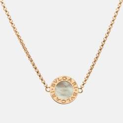 Pre Owned أسورة بلغاري بلغاري لؤلؤة مع عرق أُم ھمتيك روز ذھب عیار 18 مقاس صغير