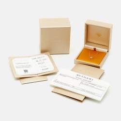 Pre Owned أسورة بلغاري بلغاري لؤلؤة مع عرق أُم ھمتيك روز ذھب عیار 18 مقاس صغير