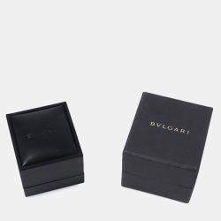 مملوكة مسبقًا خاتم بلغاري بي زيرو1 ذهب أبيض عيار 18 وجيم غارنت مقاس 53