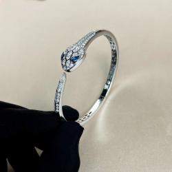 Pre Owned سوار بلغاري سربينتي سيدوتوري طقم ألماس ذهب أبيض عيار 18 مقاس صغير