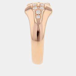 مملوكة مسبقًا Bvlgari Serpenti 18K Rose Gold,Diamond and Tourmaline Band Ring EU 59