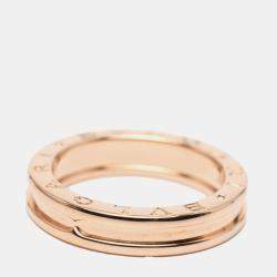 مملوكة مسبقًا Bvlgari 18K Rose Gold B.Zero1 One Band Ring EU 57
