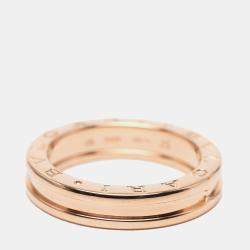 مملوكة مسبقًا Bvlgari 18K Rose Gold B.Zero1 One Band Ring EU 57