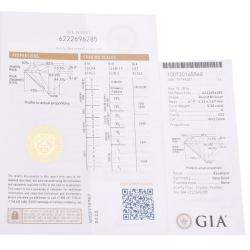 Pre Owned Bvlgari 0.30ct Diamond Solitaire Platinum Ring Size 56