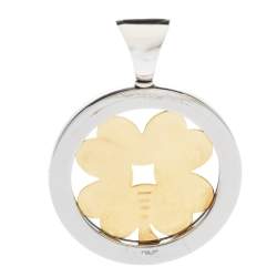 Bvlgari Tondo Clover 18K Yellow Gold & Stainless Steel Pendant