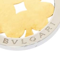 Bvlgari Tondo Clover 18K Yellow Gold & Stainless Steel Pendant