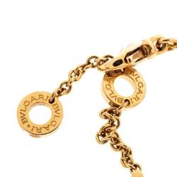 Bvlgari Divas' Dream Onyx Mother of Pearl 18K Rose Gold Chain Link Bracelet