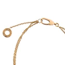 Pre Owned Bvlgari Divas' Dream Mother of Pearl 18K Rose Gold Chain Bracelet SM