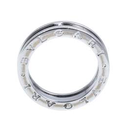 Bvlgari B.zero1 One-Band 18K White Gold Ring 56