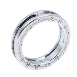 Bvlgari B.zero1 One-Band 18K White Gold Ring 56