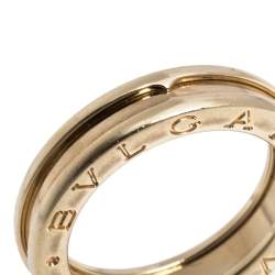 Pre Owned Bvlgari B.zero1 One-Band 18K Yellow Gold Ring 56