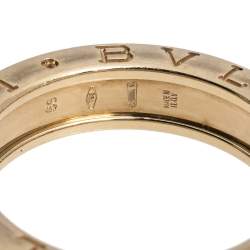 Pre Owned Bvlgari B.zero1 One-Band 18K Yellow Gold Ring 56