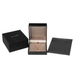 Pre Owned Bvlgari Divas' Dream Carnelian 18K Rose Gold Charm Bracelet SM