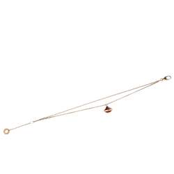 Pre Owned Bvlgari Divas' Dream Carnelian 18K Rose Gold Charm Bracelet SM