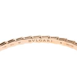Pre Owned Bvlgari Serpenti Viper 18K Rose Gold Bracelet S