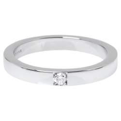 Pre Owned Bvlgari MarryMe Diamond Platinum Wedding Band Ring Size 52