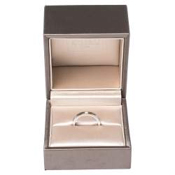 Pre Owned Bvlgari MarryMe Diamond Platinum Wedding Band Ring Size 52