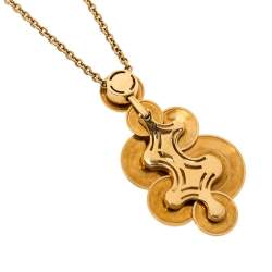 Pre Owned Bvlgari Cicladi 18K Yellow Gold Pendant Necklace