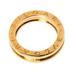 Pre Owned Bvlgari B.zero1 18K Yellow Gold One-Band Ring Size 51