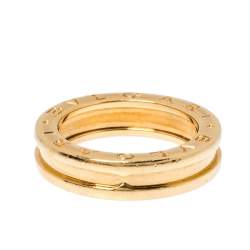 Pre Owned Bvlgari B.zero1 18K Yellow Gold One-Band Ring Size 51