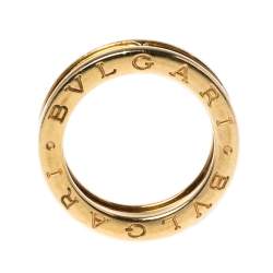 Pre Owned Bvlgari B.zero1 18K Yellow Gold One-Band Ring Size 51