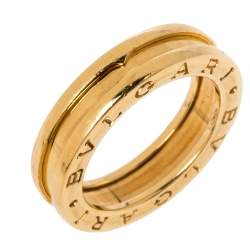 Pre Owned Bvlgari B.zero1 18K Yellow Gold One-Band Ring Size 51