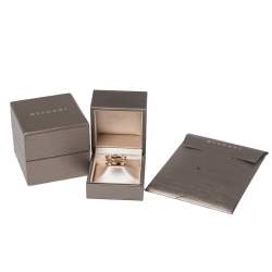 Pre Owned Bvlgari B.Zero1 Design Legend 18K Rose Gold 3-Band Ring Size 56