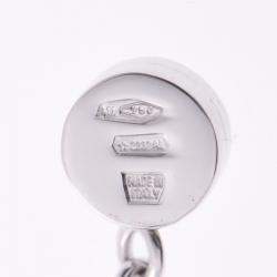 Pre Owned Bvlgari Intarsio Black Onyx And Diamonds 18K White Gold Pendant Necklace