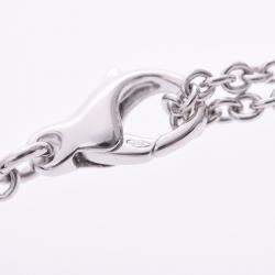 Pre Owned Bvlgari Intarsio Black Onyx And Diamonds 18K White Gold Pendant Necklace