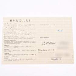 Pre Owned Bvlgari Intarsio Black Onyx And Diamonds 18K White Gold Pendant Necklace