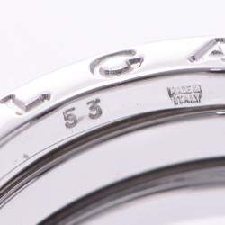 Bvlgari B.Zero1 1-Band 18K White Gold Ring Size EU 53