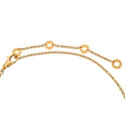 Pre Owned Bvlgari  B.Zero1 Gemstone 18K Yellow Gold Pendant Necklace